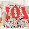 Cartoon Dog 101 D-Dalmatians-s Pattern Blanket Plush Nap Sofa rug for Living Room Office Bedroom Birthday Home Travel Kid Gifts