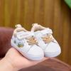 Miękkie buty sportowe dla niemowląt (0-12 miesięcy) - Białe Sneakersy do Chodzenia