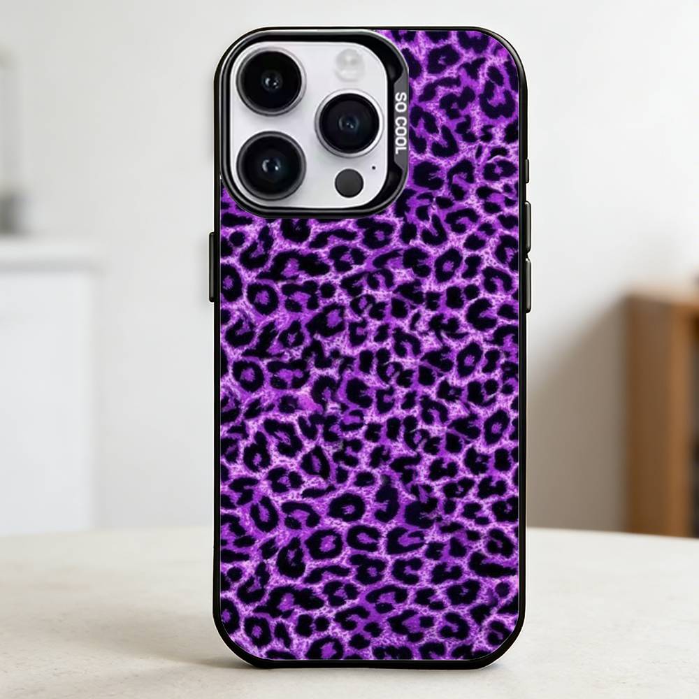 leopard print Phone Case for Color Silver Shell For IPhone 17 16 15 14 13 12 11 Pro Max Plus