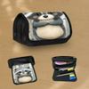 Cartoon Raccoon Gray - Flip-Top Pencil Case for School Large Capacity Pencil Pouch Aesthetic Pencil Box for Office Stationery Organizer Makeup Bag, St