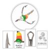 5Pcs Carbon Steel Sinking Baits Tackle Tool Accessory Set Small Winter Fishing Three Jaw Hook Ice Fishing Treble Hook