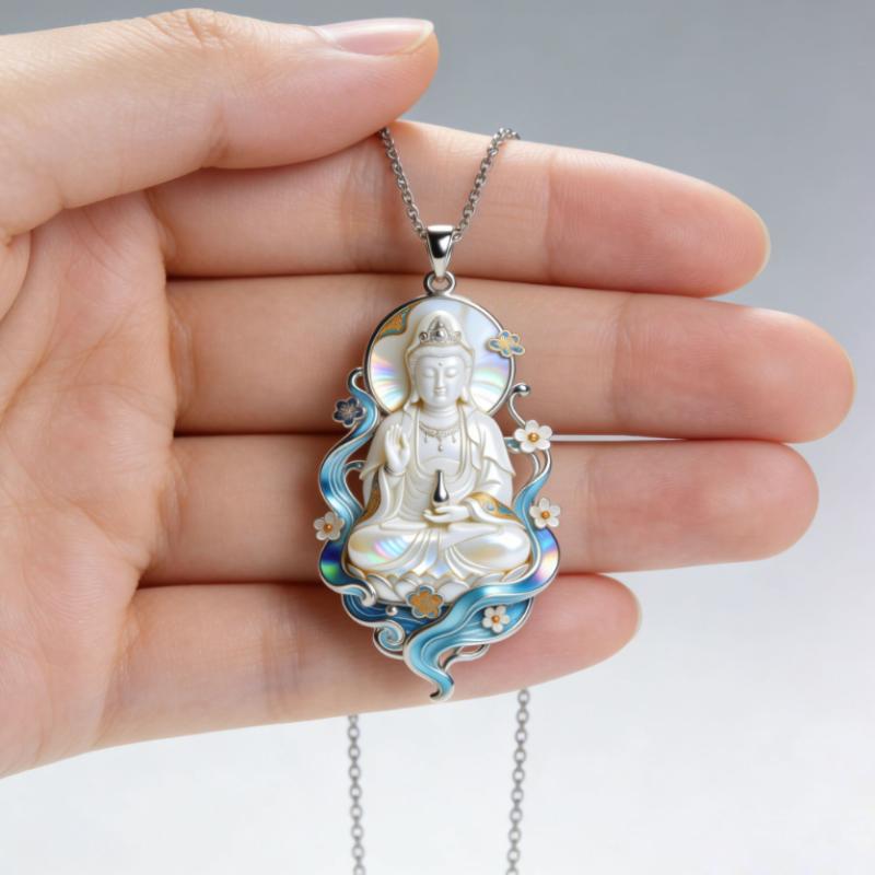 Ethnic Imitation Jade Pendant Necklace Chinese Vintage Charm Jewelry For Men Women Daily Outfit Festival Gift Use