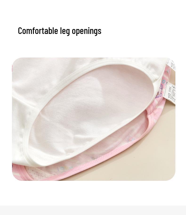 Girls' Triangle Underwear - A-Class Cotton Modal Ice Silk, No Wedgies, Big Kids Shorts.