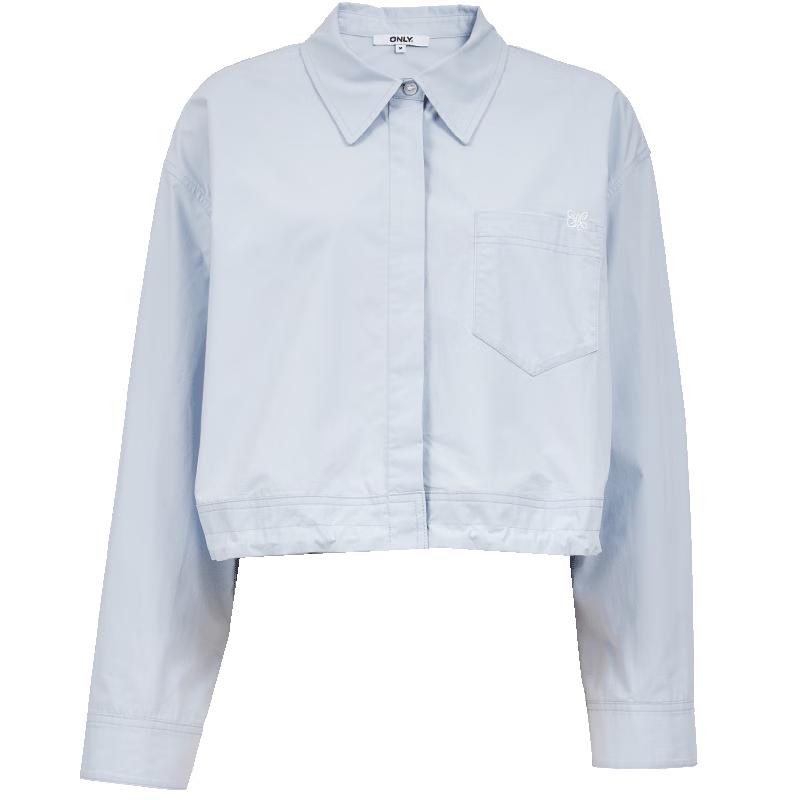 

ONLY Women s 2025 Spring Embroidered Cotton Loose Short Lapel Jacket XS