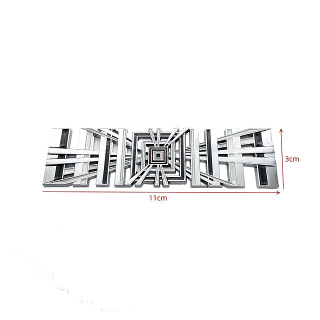 Model3 Car PLAID Logo Stickers ModelY Tail Tag Grid Decal Auto Metal Letter Decoration For Tesla Model 3 S X Y 2023 Accessories