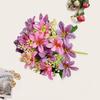 Artificial Flower 18 Forks Realistic Vivid Floral Arrangement Table Scene Artificial Flower