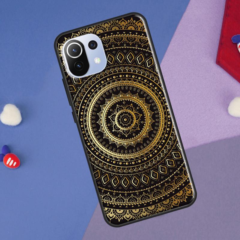 Indian Floral Henna Mandala Cover For Xiaomi 14 Ultra 13 11T 12T 13T 14T Pro POCO X6 X7 Pro X3 X5 F3 F5 F6 M6 Pro Case