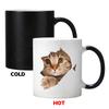 Ceramic Coffee Mark Cup Temperature-sensitive Color-changing Cup