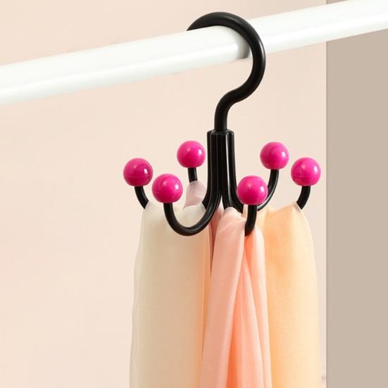 Hook with Six-claw Design Space Saving Hangers No-Punch Durable Load-bearing Hook for Kitchen Bathroom Bedroom