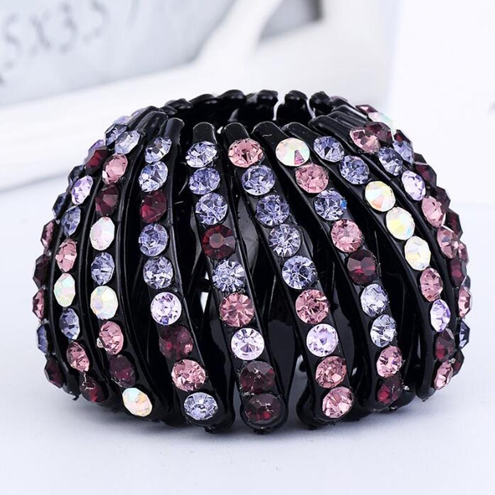 Damen Boldy Haaraccessoire (lila) Hochsteckfrisur Kubische Haarnadel