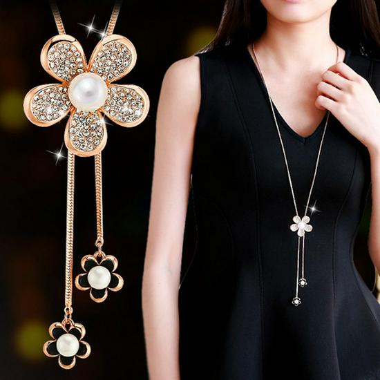 Women s Luxurious Tassel Necklace – Versatile Long Sweater Chain for Autumn and Winter