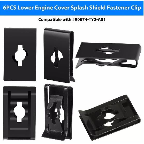 14x Lower Engine Cover Pin Screw Radiator Fastener Clip for Honda #90674-TY2-A01