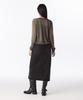 Musinsa Standard Woman Women'S Front Slit Denim Long Skirt [Rusty Black]