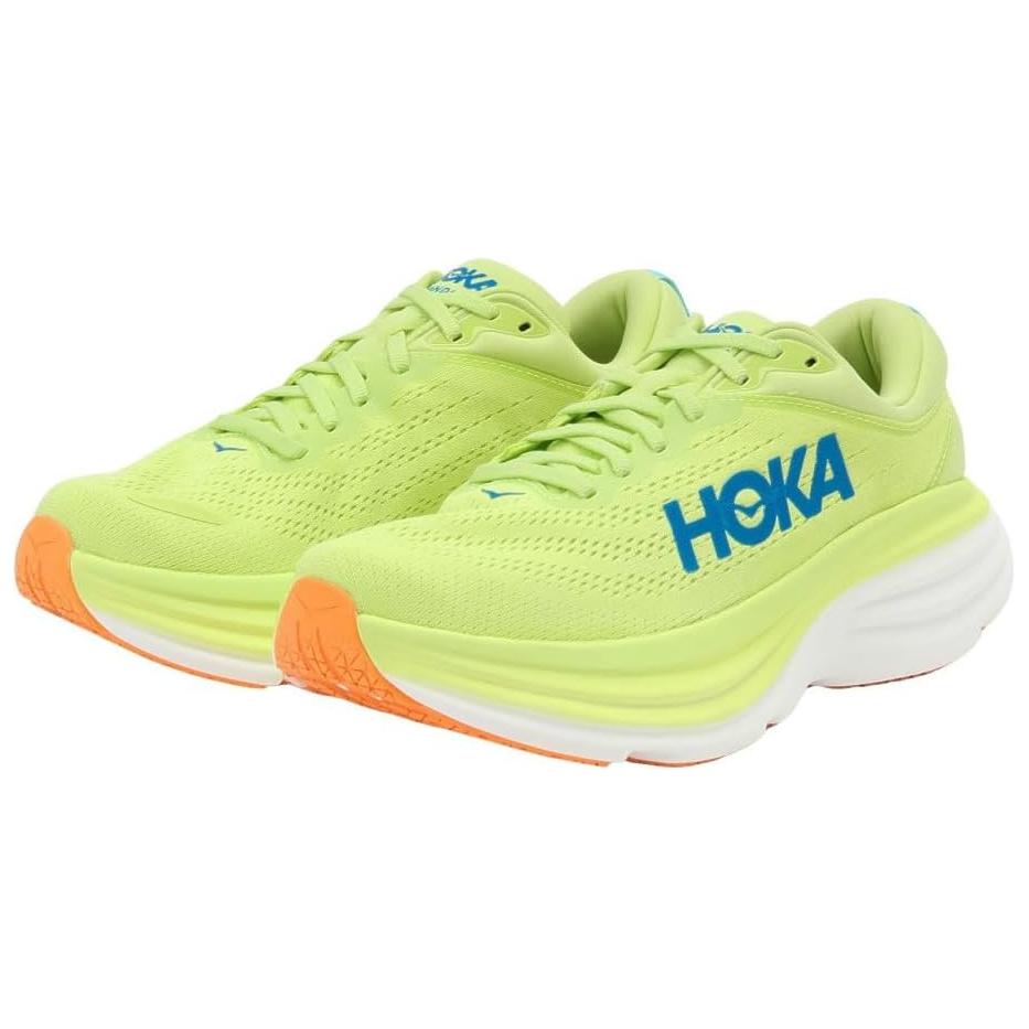 HOKA Bondi 8 Lettuce Men Sneakers Yellow Solar-Flare 1123202-LCS