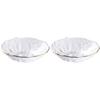 IJARL Elegant Glass Fruit & Dessert Plate Set (2-Pack)