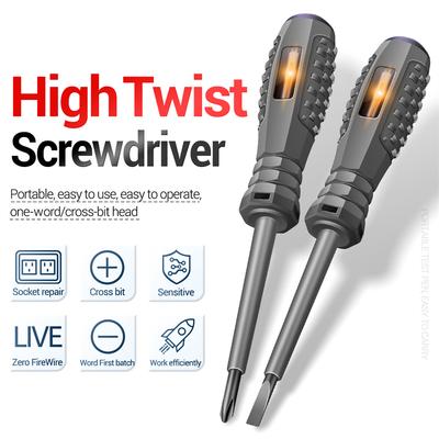 Digital Voltage Tester Pen Voltmeter Power Detector Electrical Screwdriver Indicator