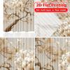 2D Flat Printing,2pcs Golden Blossom Modern Curtain Modern Polyester Curtains All Seasons for Living Room, Bedroom, Home Decor