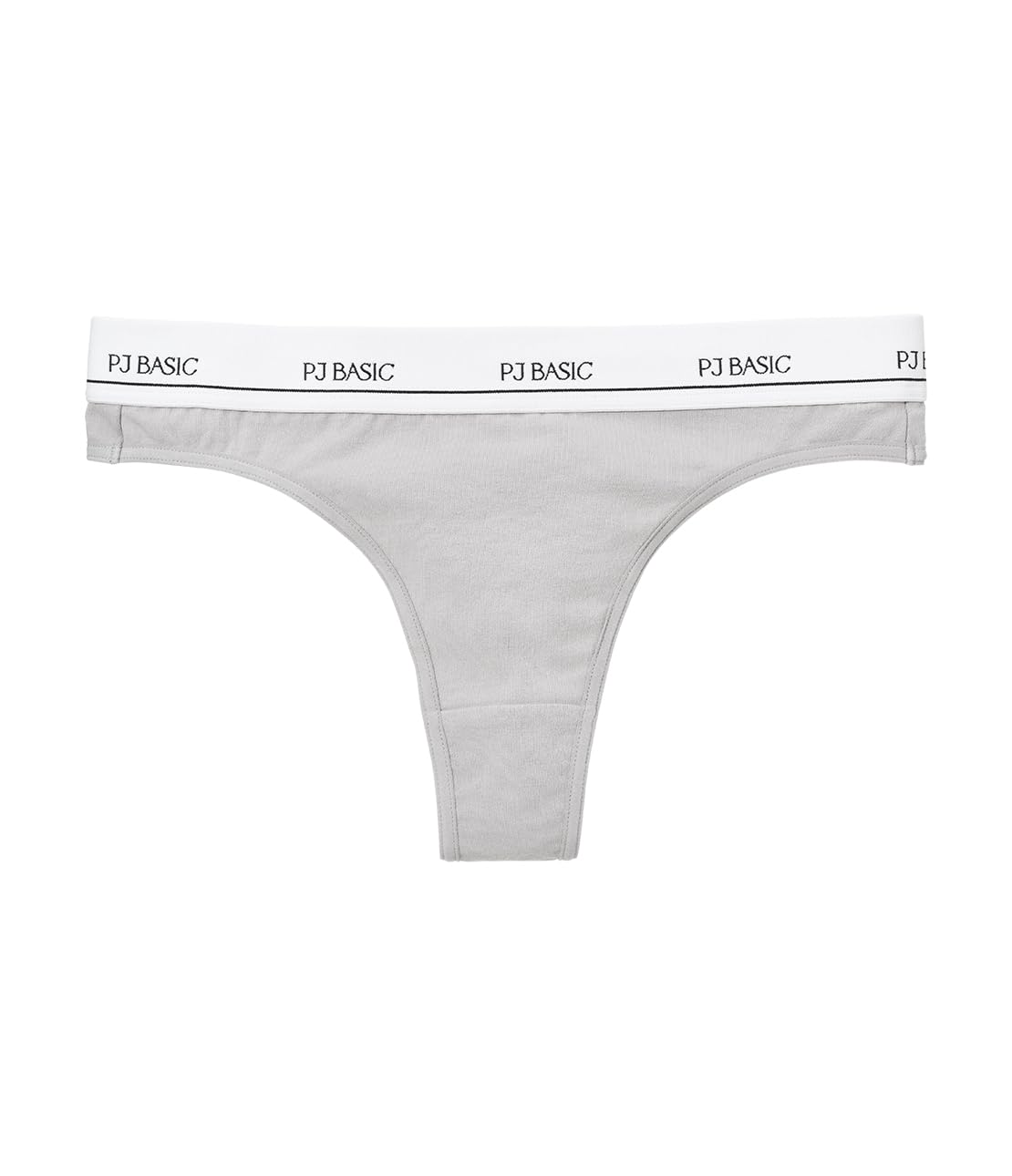 

Peach John Logo Cheeky Size to Cotton Comfortable Fit [PJ BASIC] Cotton-Mix T-Back, Gray, L, Logo-Hard Show, Blend, серый