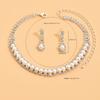 Bridal jewelry set: necklace, earrings, bracelet - elegant pearl collection