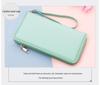 Men's Large Capacity Long Zipper Wallet Wristlet Clutch and Phone Bag