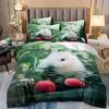 King Size Bedding Set For Adults,Duvet Cover,Print Cock,Hen, Sheep,Cow,hamster,Animal, Poultry,Double Bed Cover With Pillowcases
