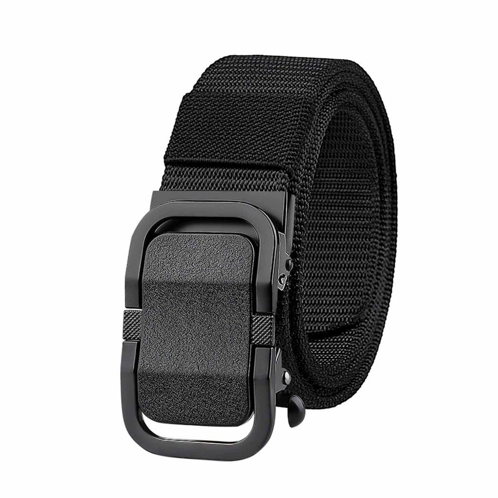 Automatische Schnalle Herren Gürtel – Zahnloser Verdickter Nylongürtel, Outdoor Modisch und Business Casual Hüftgürtel für den täglichen Gebrauch