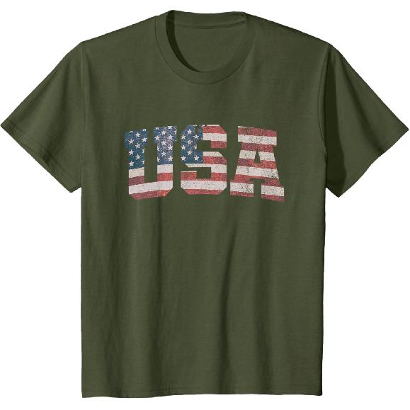 4th of July Shirts for Men USA Flag Patriotic America Tees T Shirts