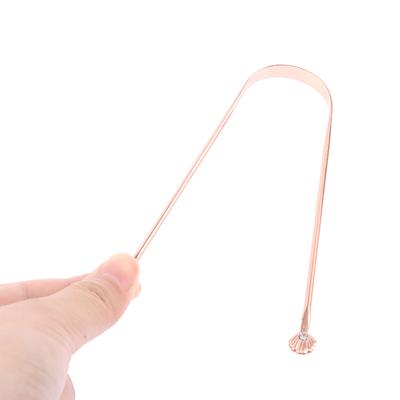 Copper Tongue Scraper U Type Cleaner Scraper Dental Oral Care Hygiene Care