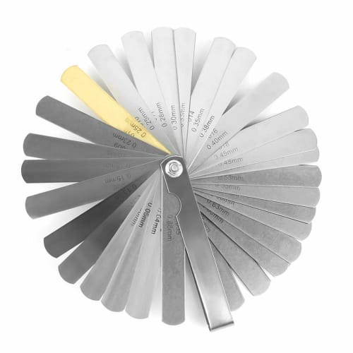 32-Piece Set of Thickness Gauges, String Action Rulers, Stainless Steel, Thickness Gauges, Gap Gauges, Measuring Tools, Thickness Gauges, Guitar Strin