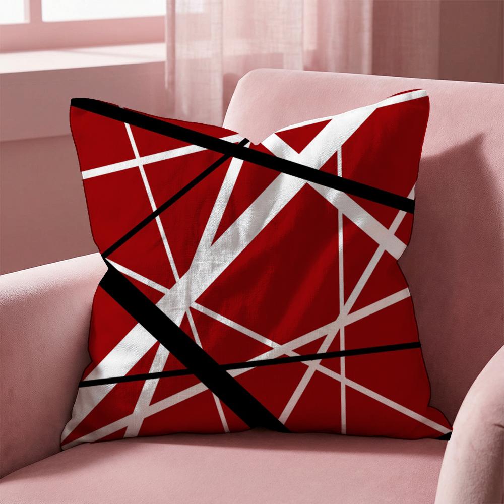 Van H-Halen Cushion Cover Multi-Scene Pillow Cover for Home & Car - Reversible, Soft & Durable for Daily Use