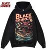 Men Hip Hop T Shirt Japanese Harajuku Cartoon Monster TShirt Streetwear Summer Tops Tees Cotton Tshirt Oversized HipHop P