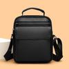 Sac bandoulière homme en cuir véritable Noir Taille unique