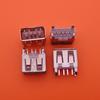 10PCS NEW A Type Flat Angle 180 Degree Female USB PCB Connector Socket USB Jack Plug