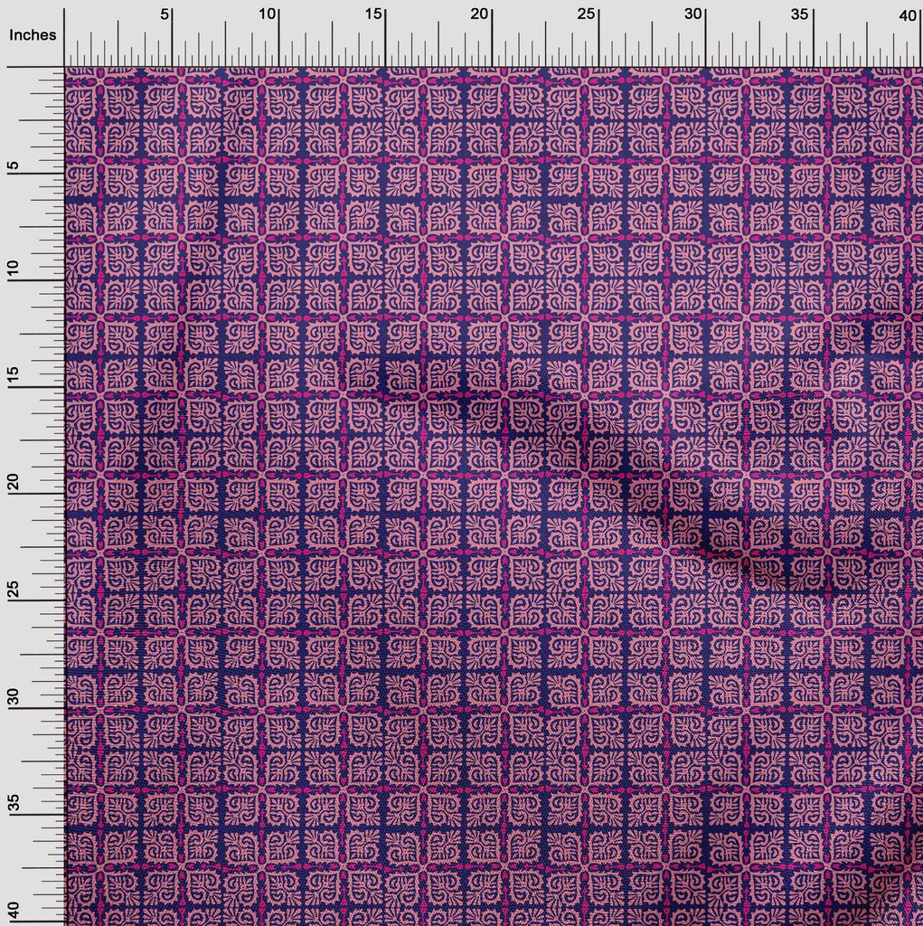 oneOone Cotton Flex Fabric Arrow|Swirl & Floral Block Fabric Prints By Yard 40 Inch