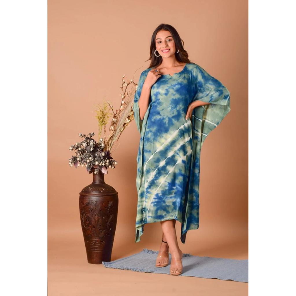 Mooie Zomerkleding Kaftan Designer Indiase Feestkleding Etnische Top Kaftan Jurk