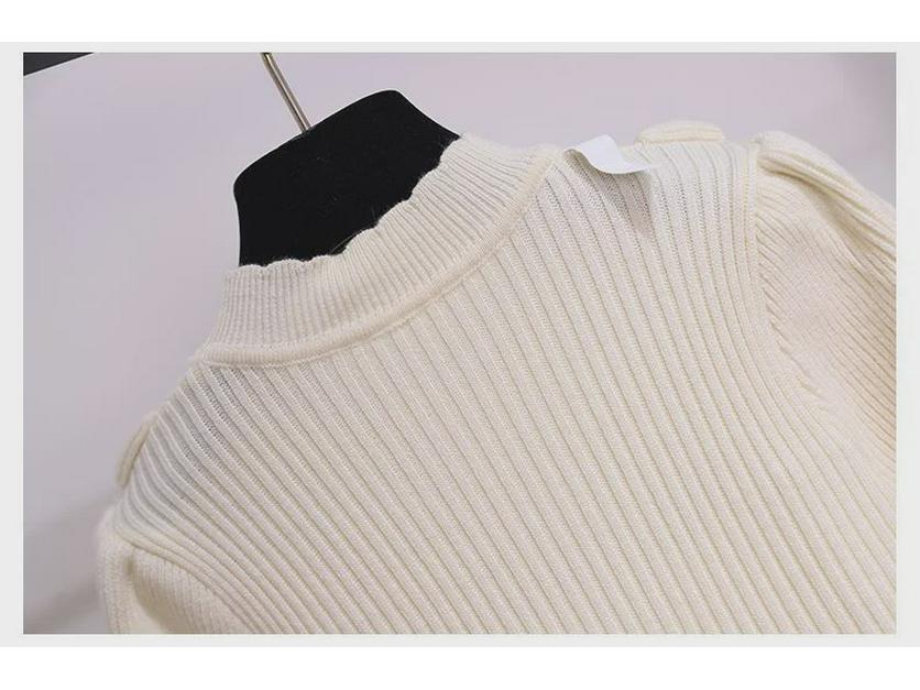 Stylish Long-Sleeve Knitted Princess Dress for Girls - Spring, Autumn, Winter
