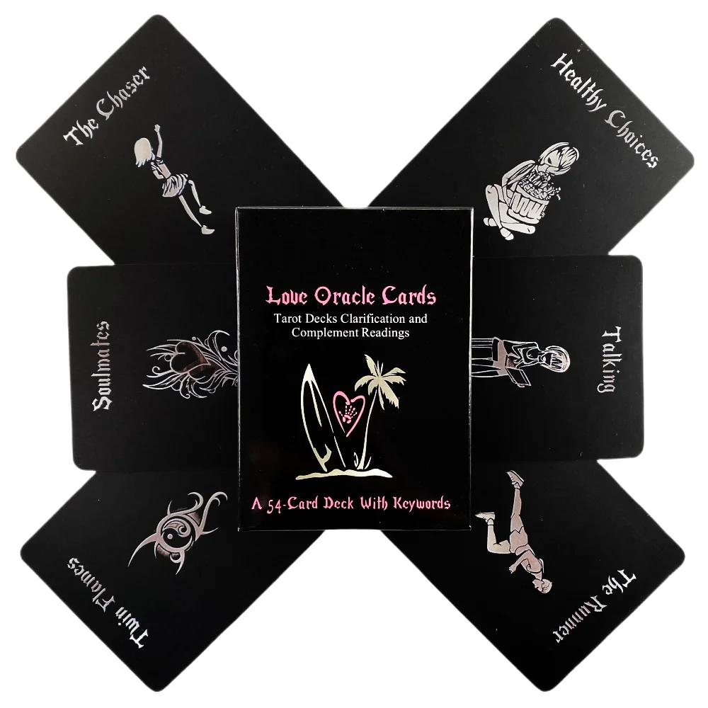 Island Time Love Oracle Cards Black Tarot Card Divination Board Game Party Deck
