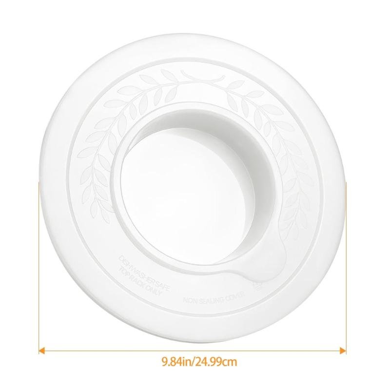 2 Stück Mixschüssel-Deckel für 7QT Fassungsvermögen Spülmaschinenfest Kunststoffabdeckungen Minimieren Lebensmittelverschwendung beim Kochen