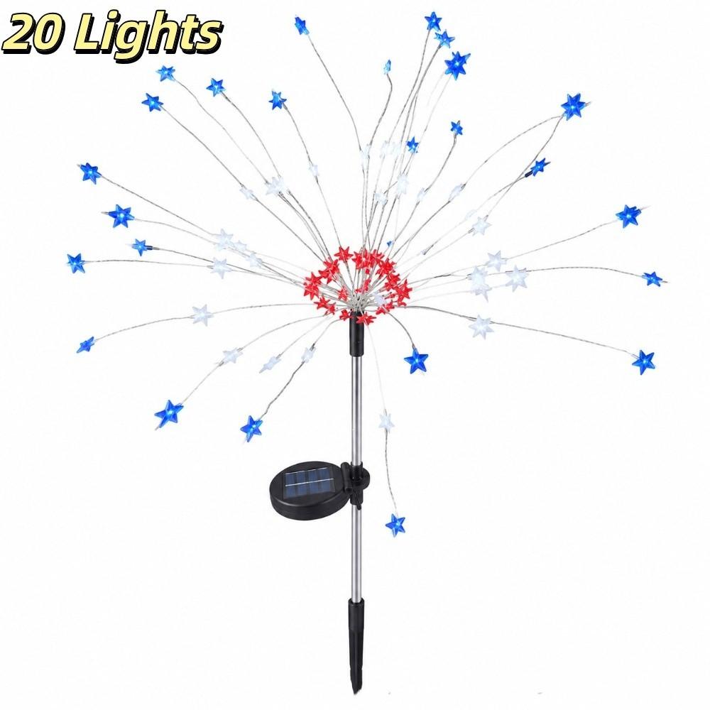 Waterproof Solar Firework Lights LED Solar Fireworks Lights Halloween Fairy Lights Landscape Decor