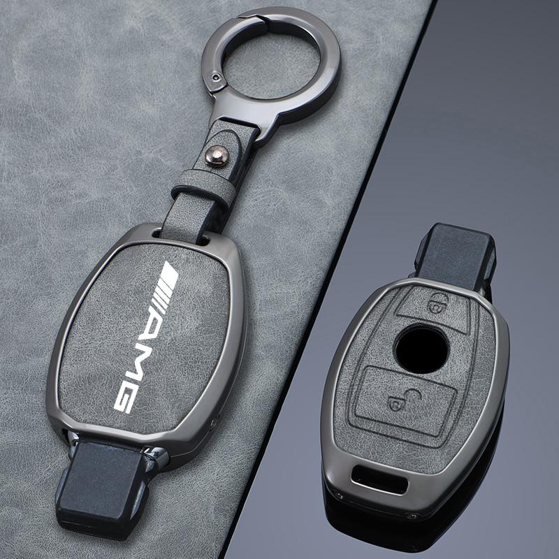Car Key Case Cover Shell for Mercedes Benz AMG W204 W463 W176 W251 W205 A200 A260 A C R G Class GLA CLA GLK GLC CLS Keychain
