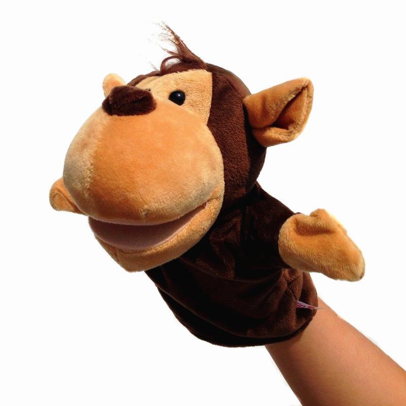 Ventriloquism Animal Hand Puppet Doll Mouth Can Move Parent-child Game Storytelling Cartoon Gloves Doll Can Open Mouth
