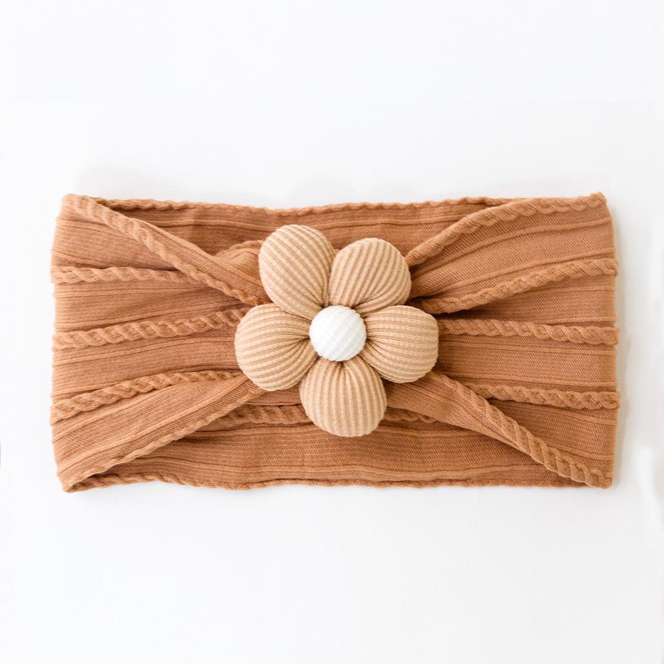Adorable Flower Baby Headband - Summer Protection, Unisex, Thin Elastic