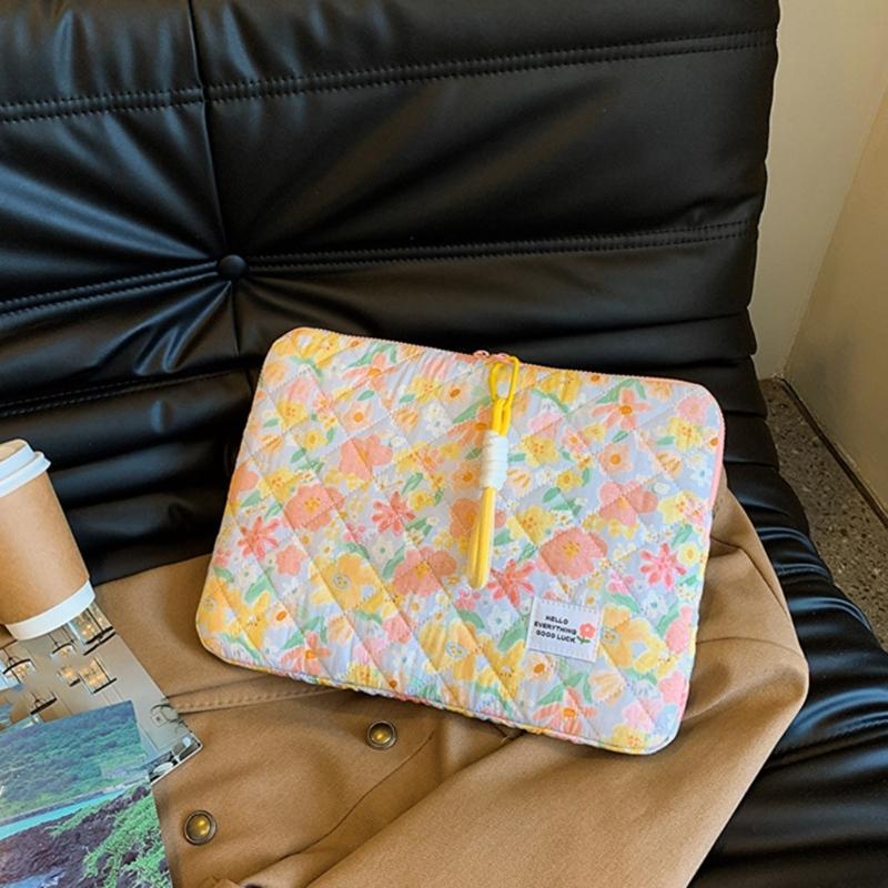 נרתיק למחשב נייד אופנתי עם דוגמה פרחונית נרתיק חמוד למחשב נייד נרתיק למחברת אופנתי 11/14/15" תיק מחשב דק למחשב