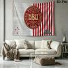 Denmark Wall Tapestry Aesthetic Wall Hanging Printed Fabric Blanket Decorative Tapestries for Bedroom Living Room Home Decor