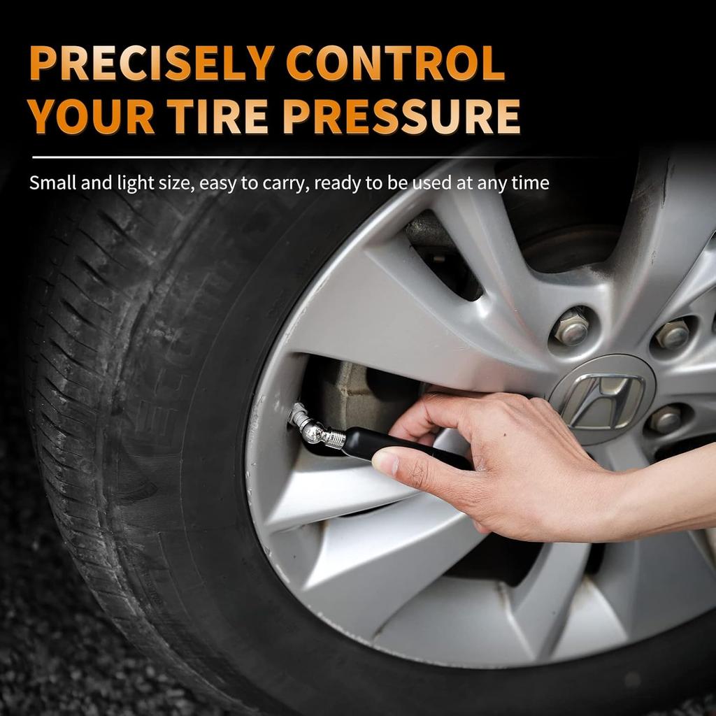Mini Digital Tire Pressure Gauge 3-99PSI 4 Settings Tire Gauge for Tire Pressure with Backlit LCD for for RV Car Truck Bicycle, Easy and Accurate