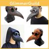 Realistic Plague Doctor Bird Mask Featuring Long Nose Beak For Ultimate Cosplay Fun