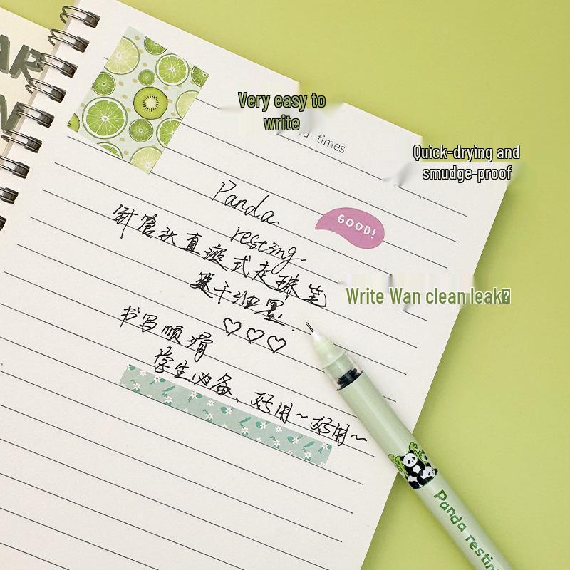 Panda Series: High-Capacity Needle-Tip Liquid Ink Rollerball Pen for Students - Ideal for Exams and Practice