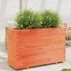 VidaXL Planter Wax Brown 110x40x72.5 Cm Solid Pine Wood, Outdoor Planter, Flower Box, Tomato Planter, 3282601
