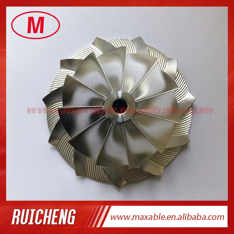GTX3076 53.11/76.13mm 11+0 blades high performance turbocharger billet/milling/aluminum 2618 compressor wheel