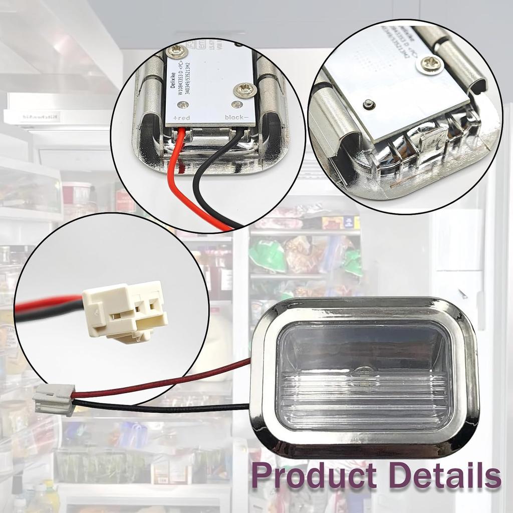W11462342 W10843339 W10908166 W10607479 For Whirlpool Kitchenaid Kenmore Refrigerator LED Module assembly Replacement refrigerator light